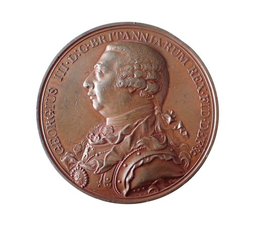 George III Death 1820 Bronze Medal by C.H. Küchler