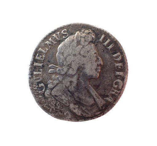 William III Shilling 1699 Fifth Draped Bust