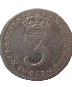 Alternative view of William And Mary, 1689-94. Maundy Threepence 3d 1693 - Scarce