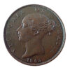 Victoria Halfpenny 1843 Scarce