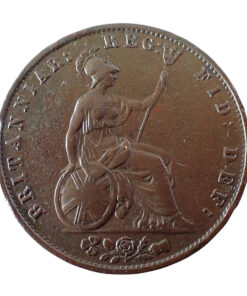 Alternative view of Victoria Halfpenny 1845 Rare