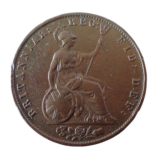 Victoria Halfpenny 1845 Rare
