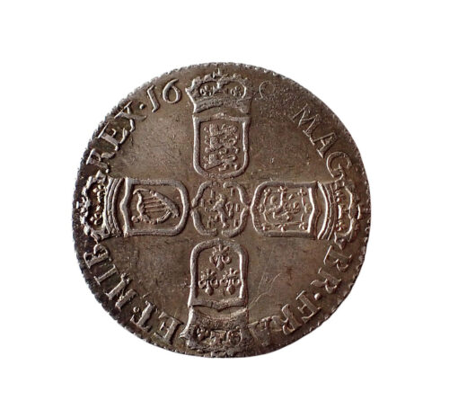 William III Sixpence 1697 - Image 2