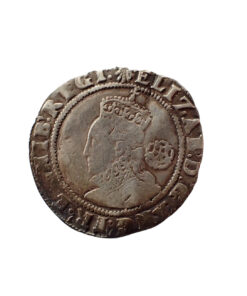 Elizabeth I Sixpence 1585 6th Issue mm Escallop