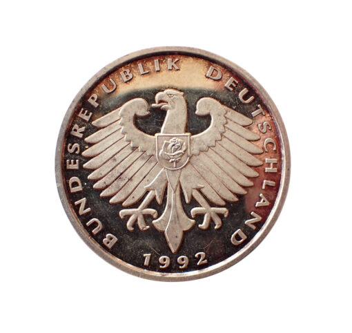 German Commemorative Silver Medal 25th anniversary of the death of Konrad Adenauer 1992