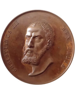 Denmark Frederick VI (Frederik VI) (1808-1839) Christian III Bronze Medal 1836 300th Anniversary of the introduction of Reformation in Denmark
