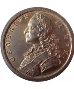 George II British Victories 1758 Bronze Medal