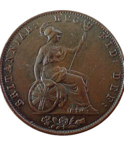 Alternative view of Victoria Halfpenny 1843 Scarce