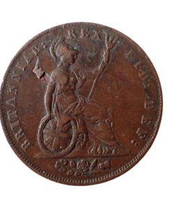 Alternative view of George IV Halfpenny 1826 with Interesting Die Errors