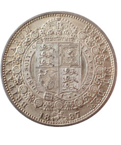 Alternative view of Victoria Halfcrown 1887 Jubilee Head