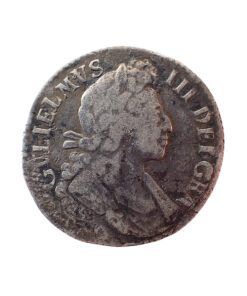 William III Shilling 1699 Fifth Draped Bust