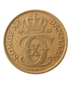 Alternative view of Denmark Christian X 1926 2 Kroner