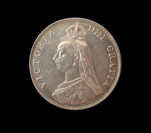 Victoria Double Florin 1887 Arabic 1 - Image 3