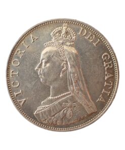 Victoria Double Florin 1887 Arabic 1 - Image 4