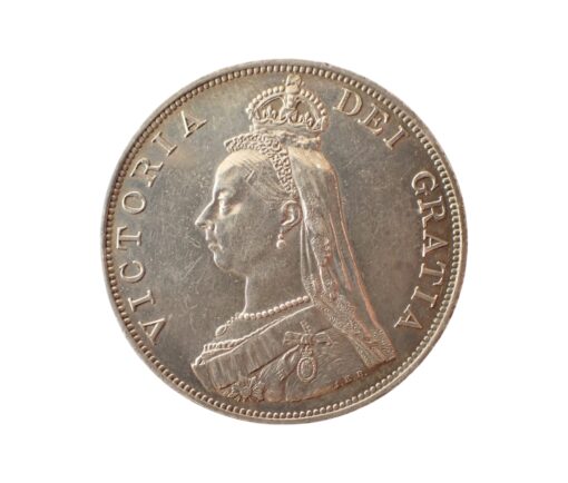 Victoria Double Florin 1887 Arabic 1 - Image 4