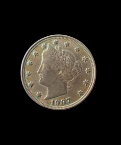 Alternative view of US 5 Cents "Liberty Nickel" 1907