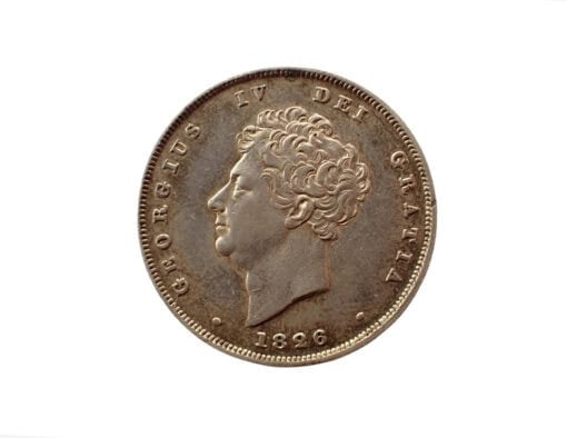 George IV 2nd portrait; 3rd reverse Shilling 1826