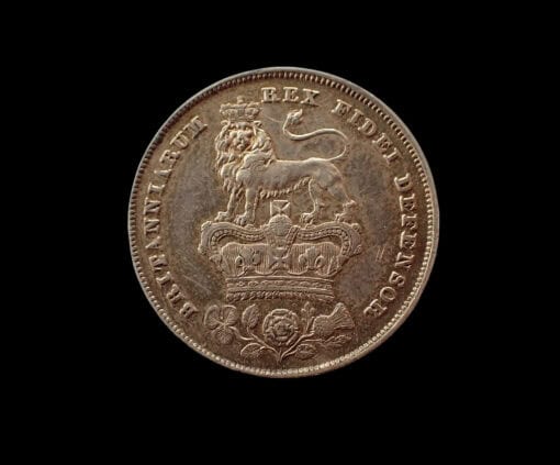 George IV 2nd portrait; 3rd reverse Shilling 1826
