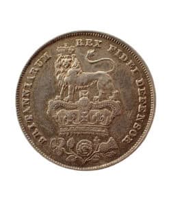 George IV 2nd portrait; 3rd reverse Shilling 1826