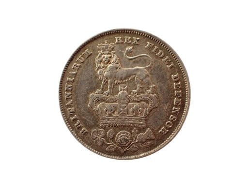 George IV 2nd portrait; 3rd reverse Shilling 1826