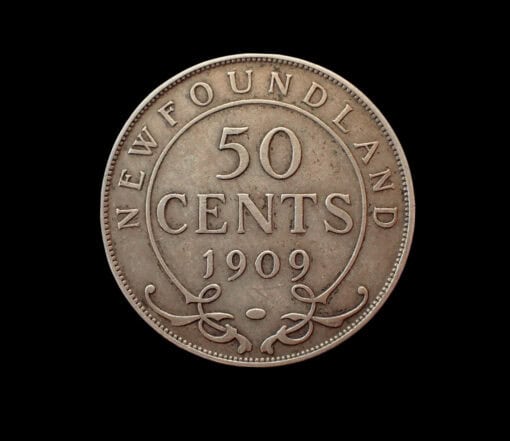 Newfoundland Edward VII Silver 50 Cents 1909