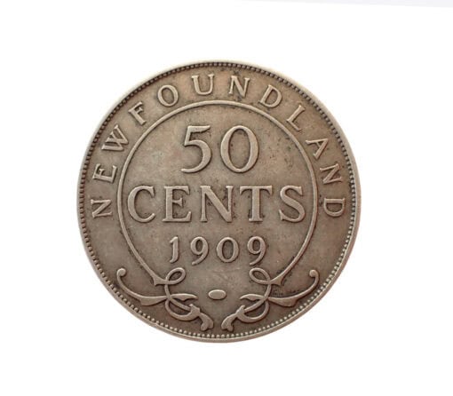 Newfoundland Edward VII Silver 50 Cents 1909 - Image 2