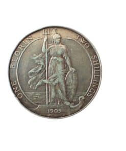 Alternative view of Edward VII Florin 1905