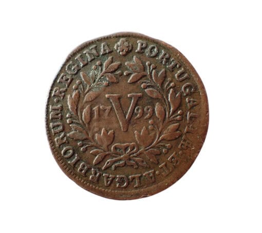 Portugal Maria I 5 Reis 1799 – low mintage date