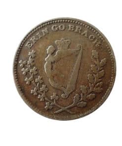 Alternative view of Ireland Farthing - Daniel O'Connell, Erin Go Brach Rare (ND 1841)