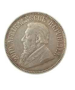 South Africa Two and a Half Shillings (Halfcrown) Kruger 1896 - Image 4