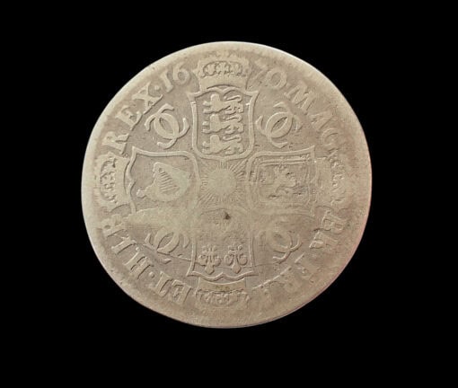Charles II Halfcrown 1670 3rd bust - Image 3