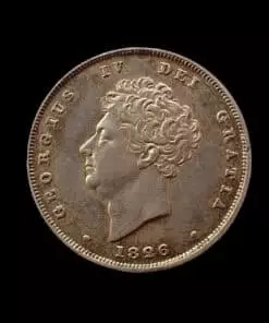 George IV 2nd portrait; 3rd reverse Shilling 1826
