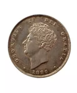 Alternative view of George IV 2nd portrait; 3rd reverse Shilling 1826