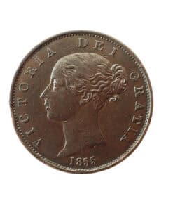 Alternative view of Victoria Halfpenny 1855