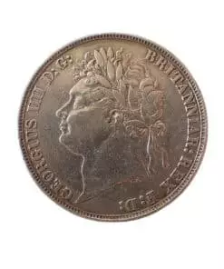 Alternative view of George IV Crown 1822 Tertio