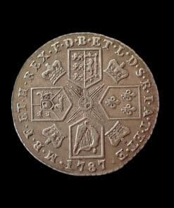George III Shilling 1787 No Semée of Hearts