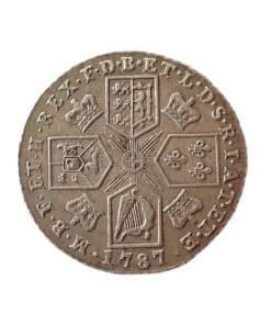 George III Shilling 1787 No Semée of Hearts
