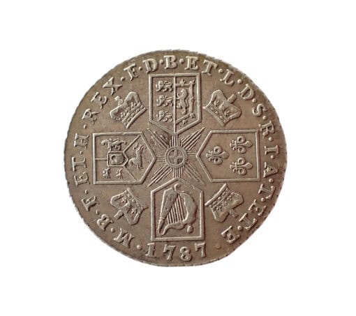 George III Shilling 1787 No Semée of Hearts