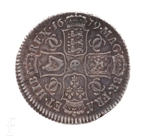 Charles II (1662-1685) Halfcrown 1679 forth bust Primo - Image 3