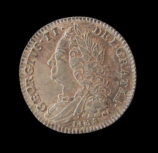 George II Sixpence 1746 LIMA