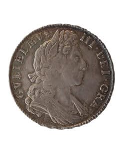 Alternative view of William III 1698 Halfcrown 1st bust, modified large shields