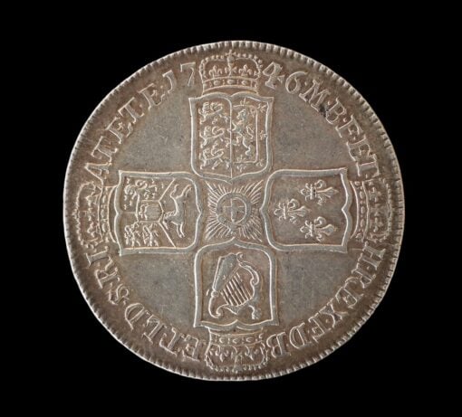 George II Halfcrown 1746 LIMA