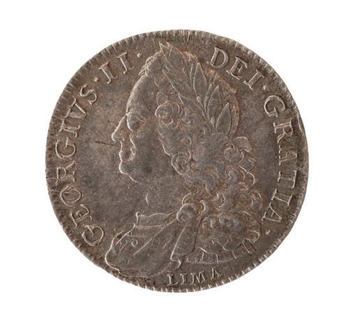 George II Halfcrown 1746 LIMA