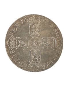 William III Sixpence 1697 third bust large harp - Image 4