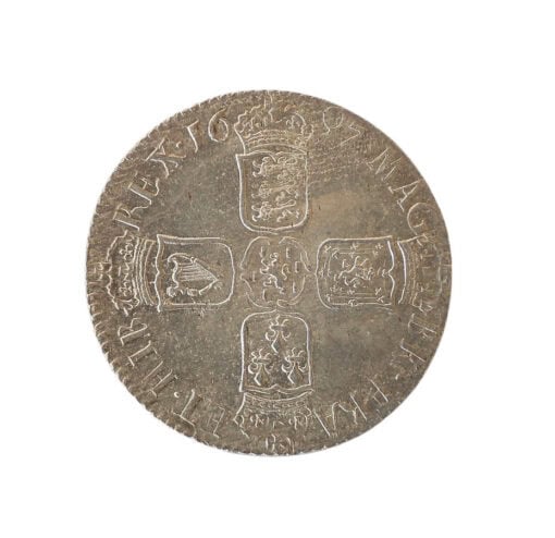 William III Sixpence 1697 third bust large harp - Image 4