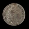 William III Sixpence 1697 third bust large harp