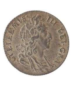 Alternative view of William III Shilling 1697 third bust
