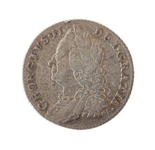 George II Sixpence 1757 Older bust - Image 2