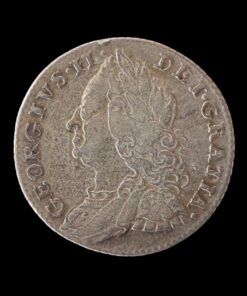 George II Sixpence 1757 Older bust