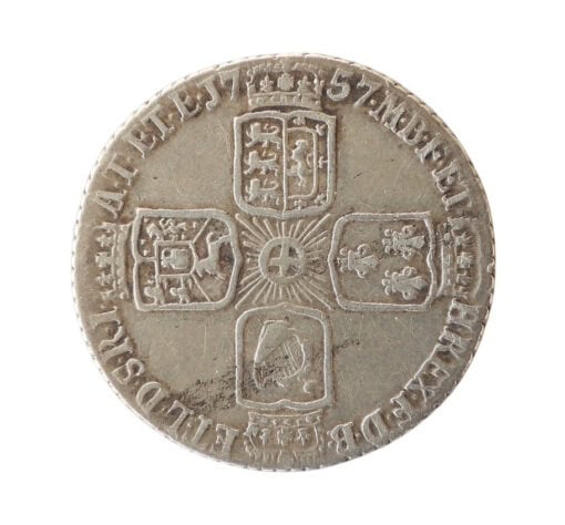 George II Sixpence 1757 Older bust - Image 4